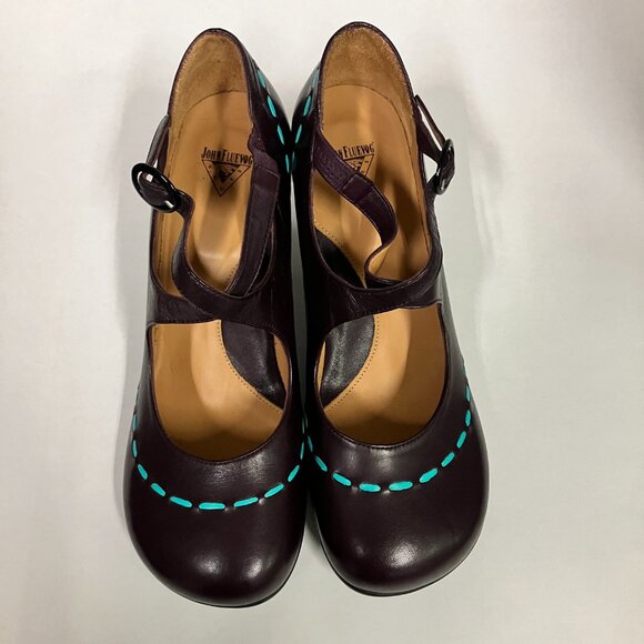 *NEW* Fluevog 2015 Operetta MALIBRAN, Dark Purple/Teal, Size 10 (runs small!). - Picture 2 of 12